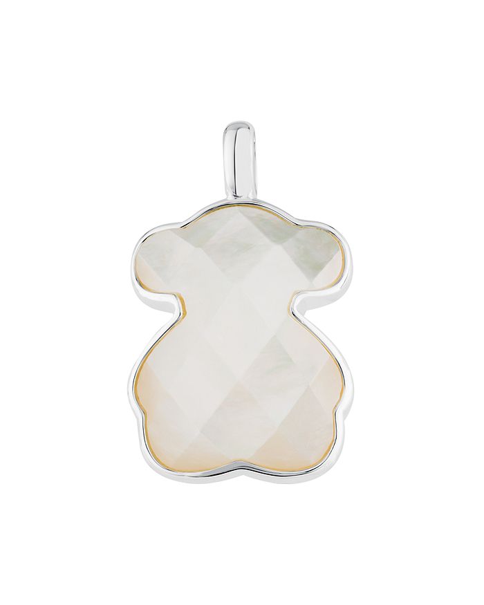 Tous Sterling Silver Icon Color Mother-of-pearl Bear Pendant