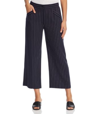 Eileen Fisher Pinstripe Cropped Wide 