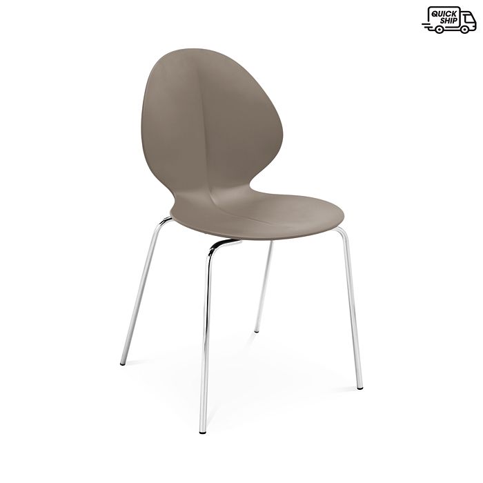 Calligaris Basil Side Chair In Matte Taupe