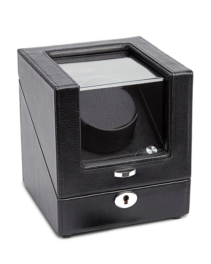 ROYCE New York Pebbled Leather BatteryPowered Watch Winder