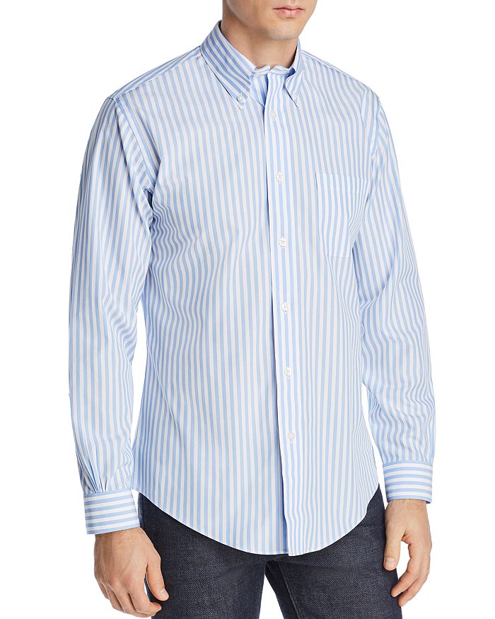 Brooks Brothers Regent Striped Slim Fit Button-Down Shirt | Bloomingdale's