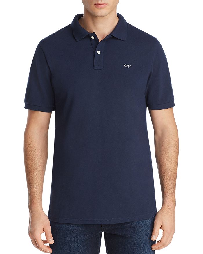 Vineyard Vines Stretch Pique Classic Fit Polo Shirt In Andros Blue