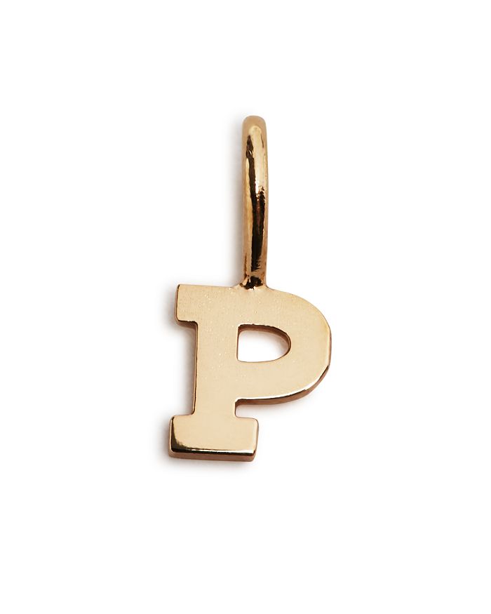Zoë Chicco 14k Yellow Gold Initial Charm In P/gold