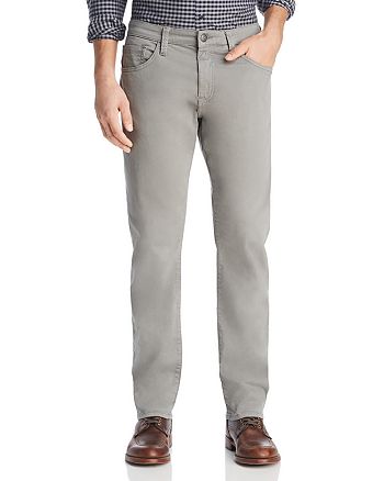 Mavi Zach Straight Fit Pants in Gray Twill | Bloomingdale's
