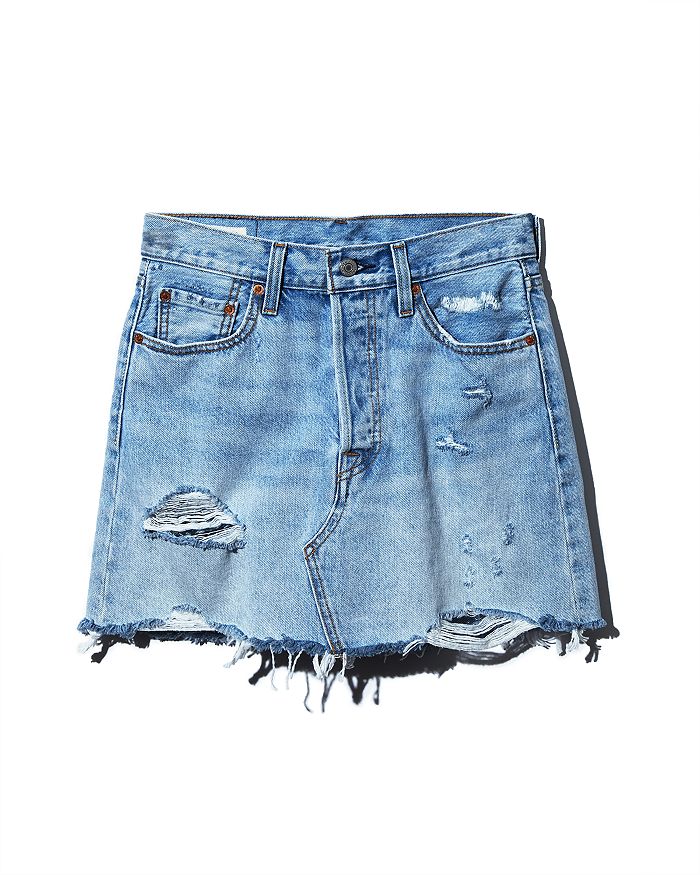 LEVI'S DECONSTRUCTED DENIM SKIRT IN WHAT'S THE DAMAGE,349630021