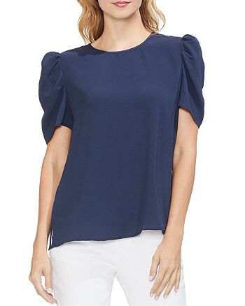 VINCE CAMUTO Puff-Sleeve Blouse | Bloomingdale's
