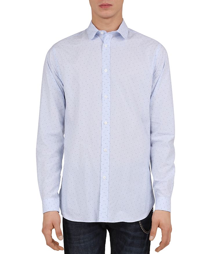The Kooples Embroidered Clipper Slim Fit Button-Down Shirt | Bloomingdale's