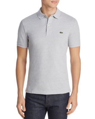 silver polo shirt