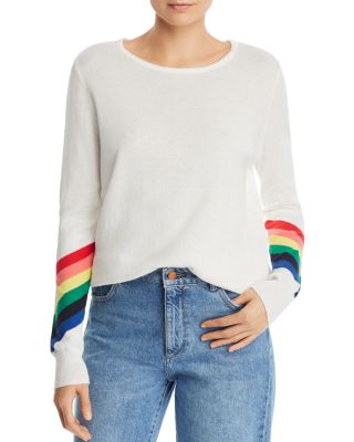 AQUA Rainbow-Sleeve Sweater 100% Exclusive Bloomingdale's
