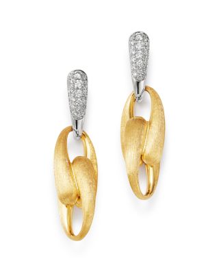 Marco Bicego - 18K Yellow Gold & 18K White Gold Lucia Diamond Drop Earrings