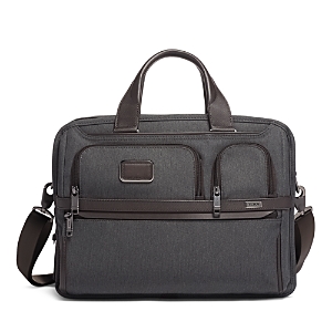 Shop Tumi Alpha 3 Expandable Organizer Laptop Brief In Anthracite