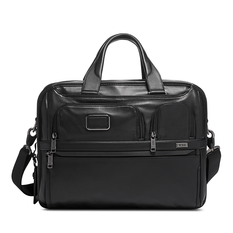 Tumi Expandable Organizer Laptop Brief Black In Black