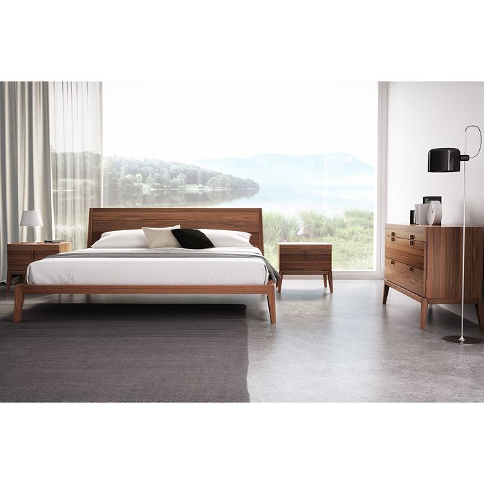 Shop Huppe Moment King Bed In Light Natural Walnut