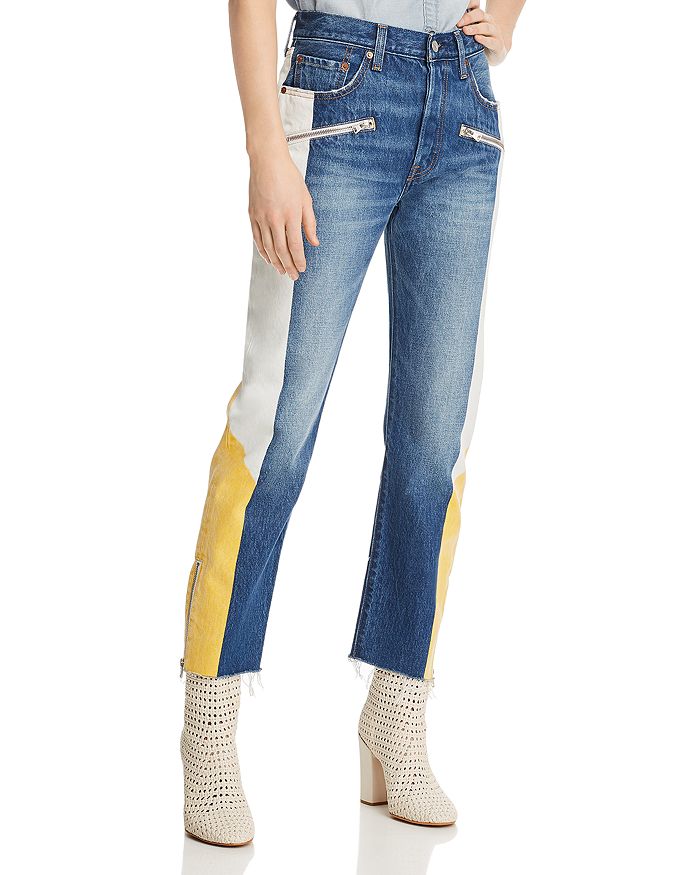 LEVI'S 501 MOTO STRAIGHT JEANS IN SHOW TEETH,729140000