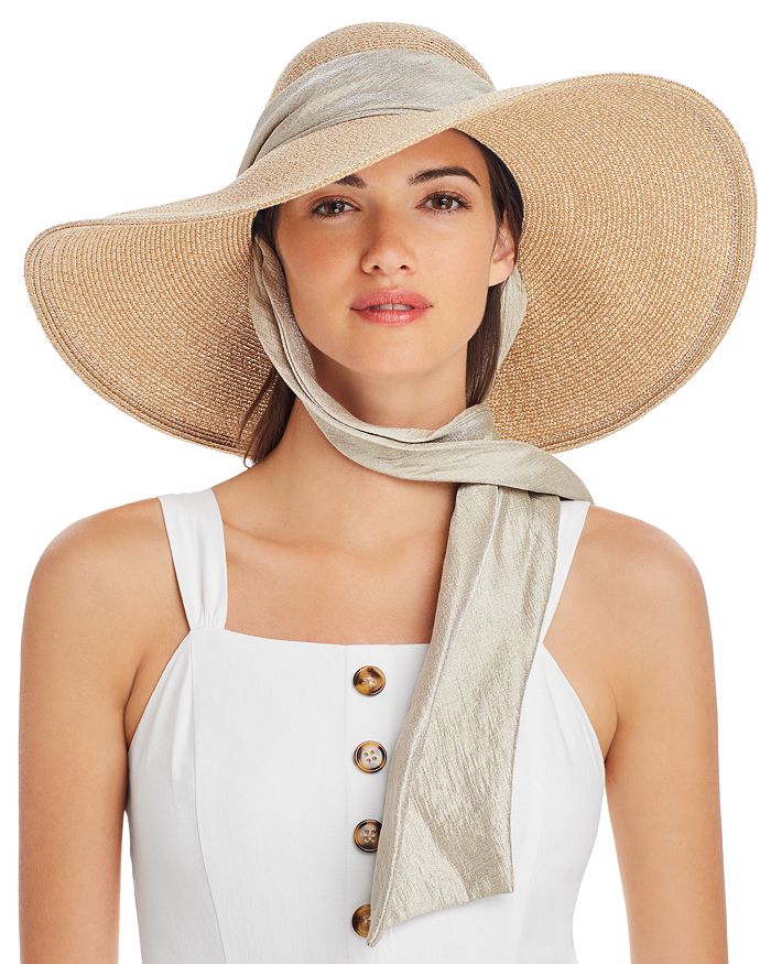 Eugenia Kim Bunny Tie-neck Hat In Sand | ModeSens