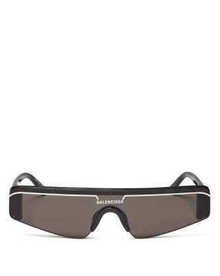 Rectangular Shield Sunglasses, 99mm 