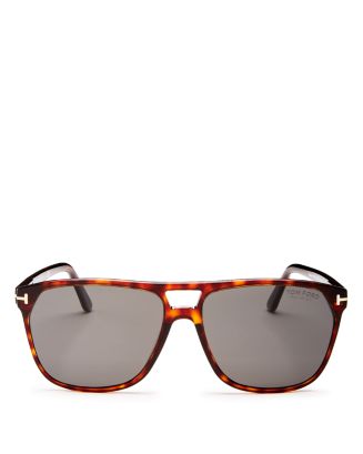 Tom Ford Men's Shelton Polarized Brow Bar Square Sunglasses, 59mm ...