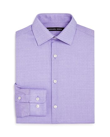 Michael Kors Boys' Neat Textured Dress Shirt - Big Kid | Bloomingdale's