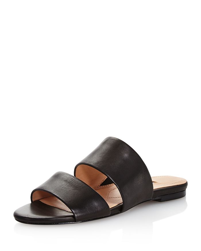 Charles David Women's Siamese Leather Slide Sandals | Bloomingdale's