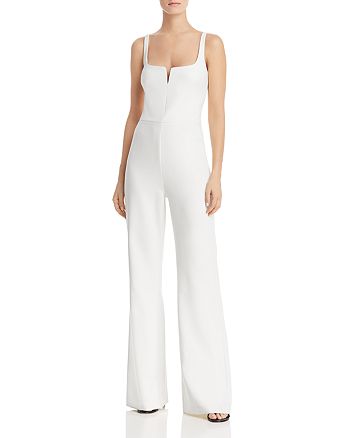 LIKELY Notched Neckline Straight-Leg Jumpsuit | Bloomingdale's