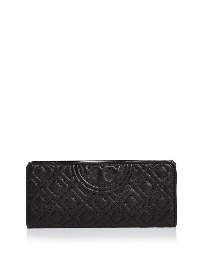 TORY BURCH FLEMING SLIM QUILTED LEATHER WALLET,54295