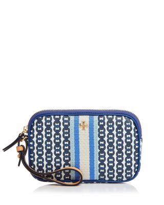 tory burch canvas wristlet