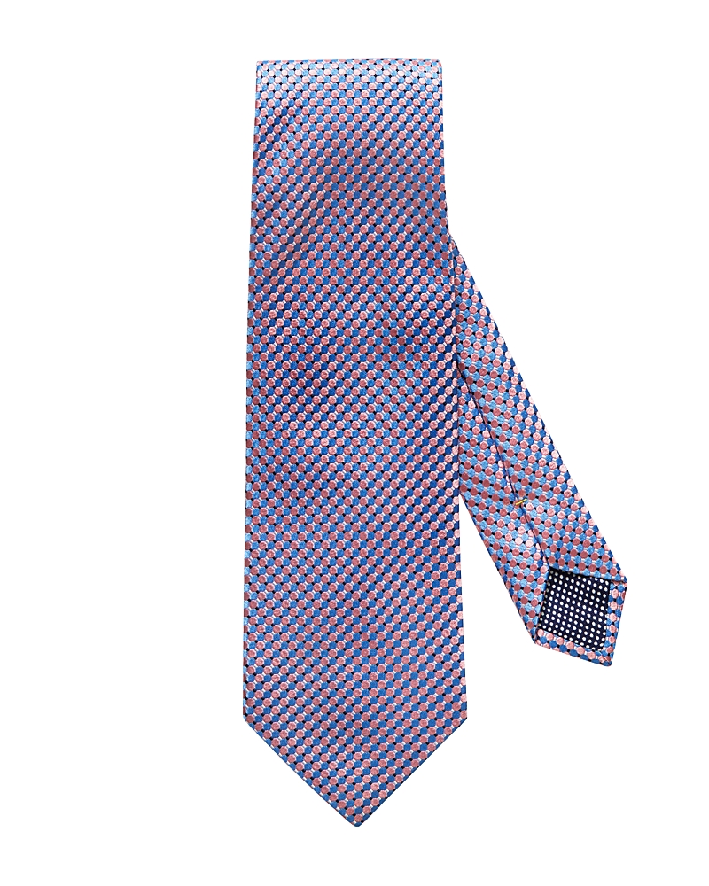 Eton Dot Silk Classic Tie In Pink/blue