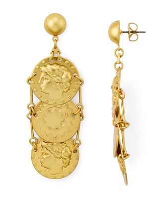 tory burch coin earrings