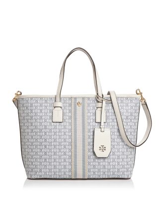 Tory Burch Small Gemini Link Canvas Tote | Bloomingdale's