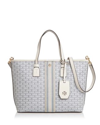 TORYBURCH GEMINI LINK CANVAS SMALL TOTE