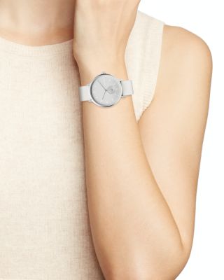 Skagen Aaren Kulør White Silicone Strap Watch, 36mm 