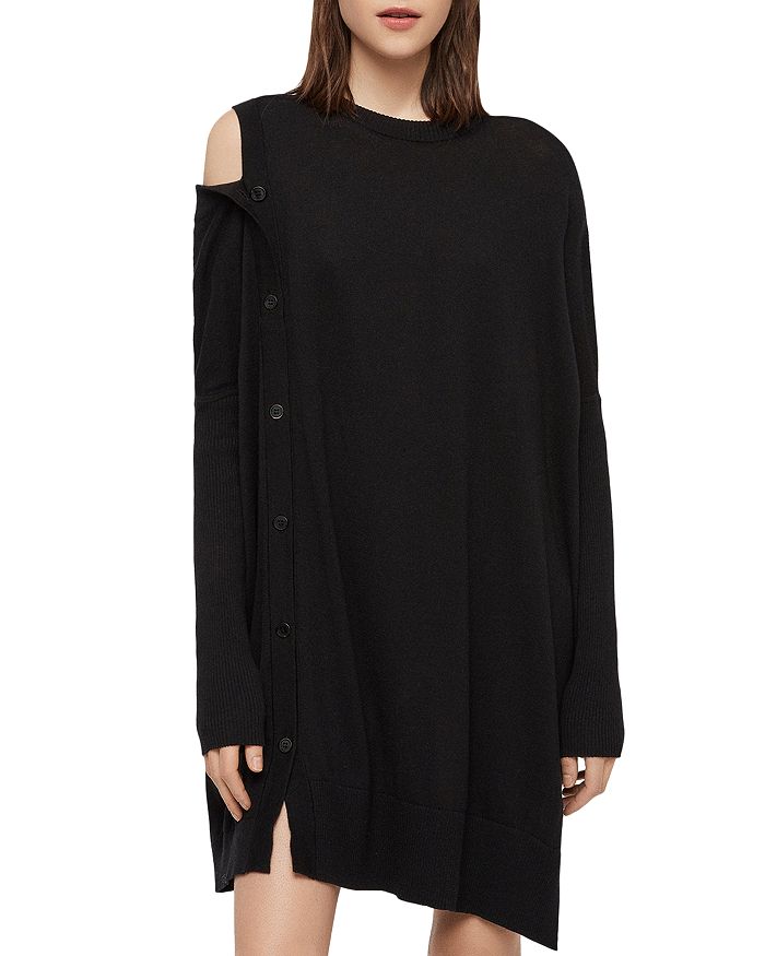 ALLSAINTS Ria Asymmetric Sweater Dress | Bloomingdale's