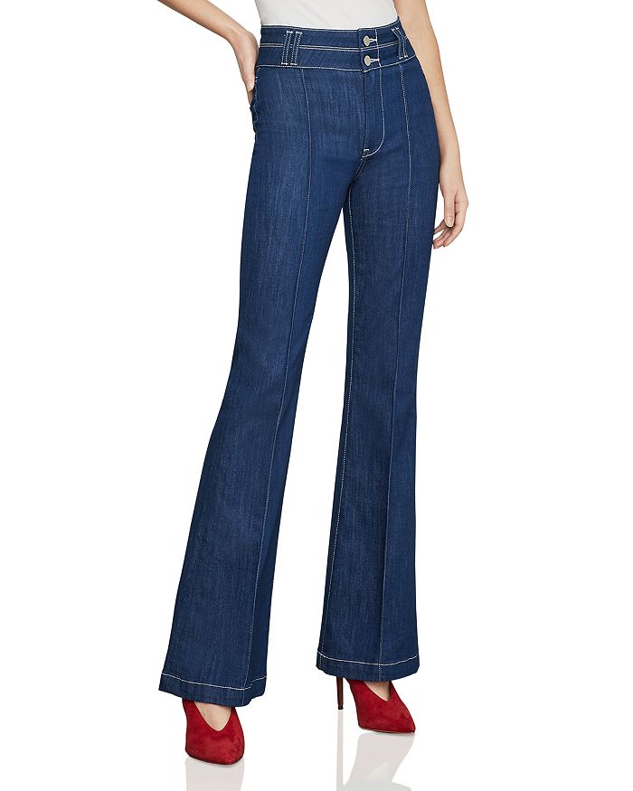 Bcbg pintuck flared jeans shop