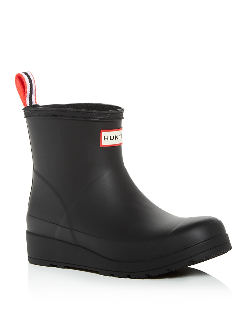 Hunter Play Short Insulated Rubber Boot In Black Matte