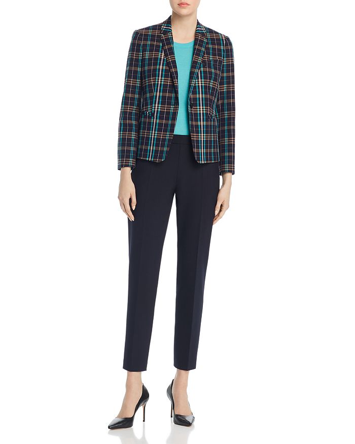 BOSS Falyssa Sleeve Wool Sweater, Blazer & Tiluna Straight Pants | Bloomingdale's