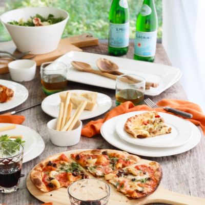 Melamine Lastra White Rectangular Platter