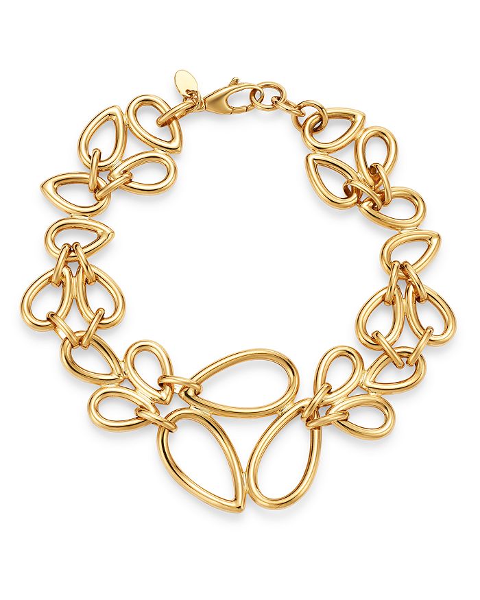 Bloomingdale's Pear-shaped Link Bracelet In 14k Yellow Gold - 100% Exclusive
