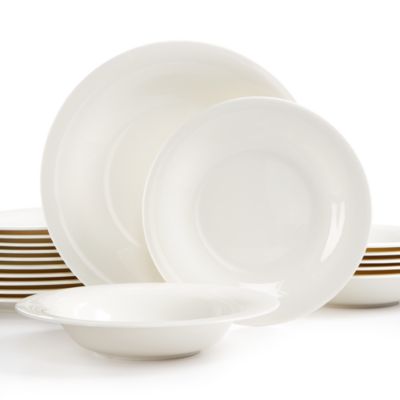 18-Pieces Dinner Set Plates Bowls Dinnerware Crockery Dining Service Sets for 6