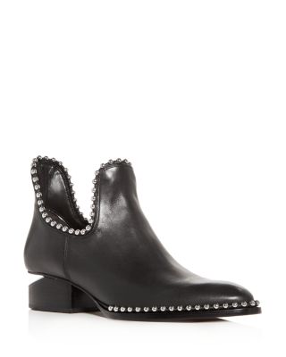 alexander wang studded ankle boots