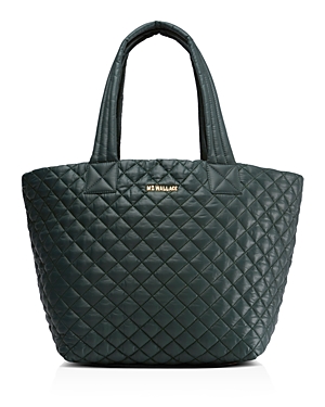 Mz Wallace Women's Medium Metro Tote In Grove Green/gold