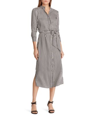 Ralph Lauren Pinstriped Midi Shirt Dress | Bloomingdale's