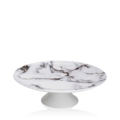 Marble Venice Fog Pedestal Cake Stand