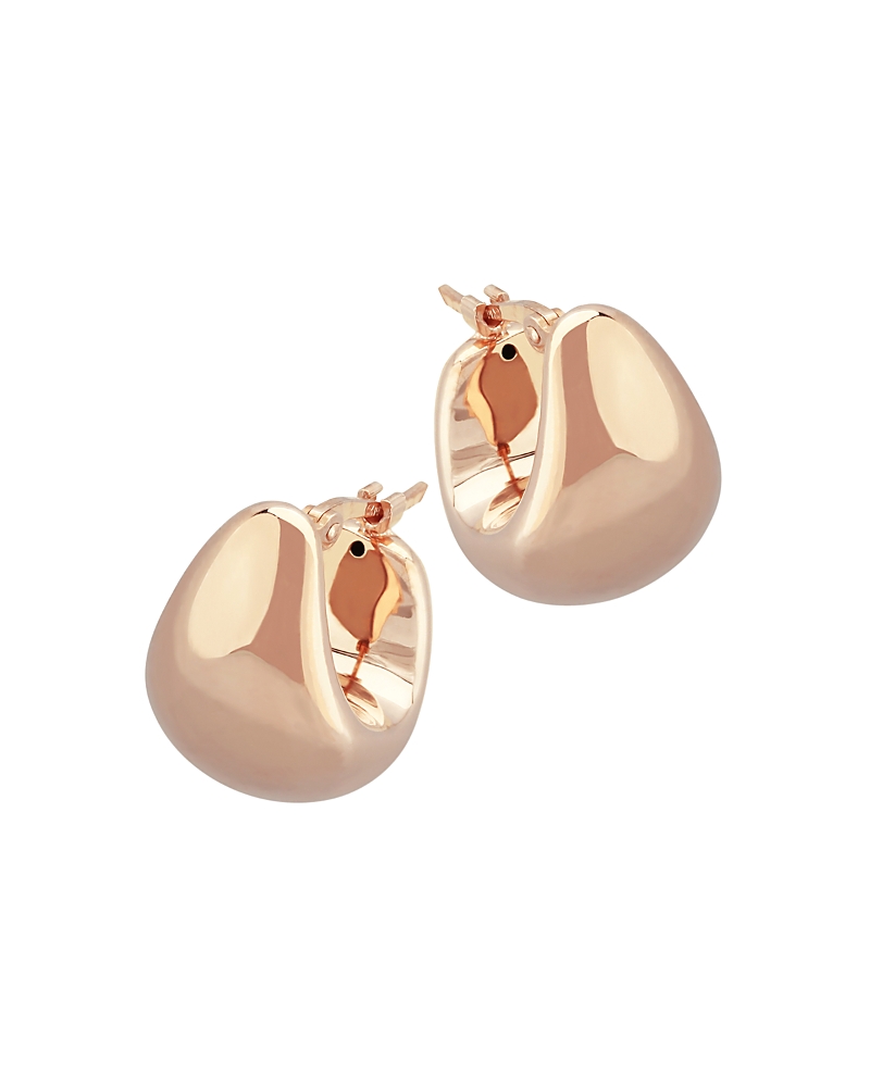 Bloomingdale's Fine Collection Puff Hoop Earrings in 14K Rose Gold