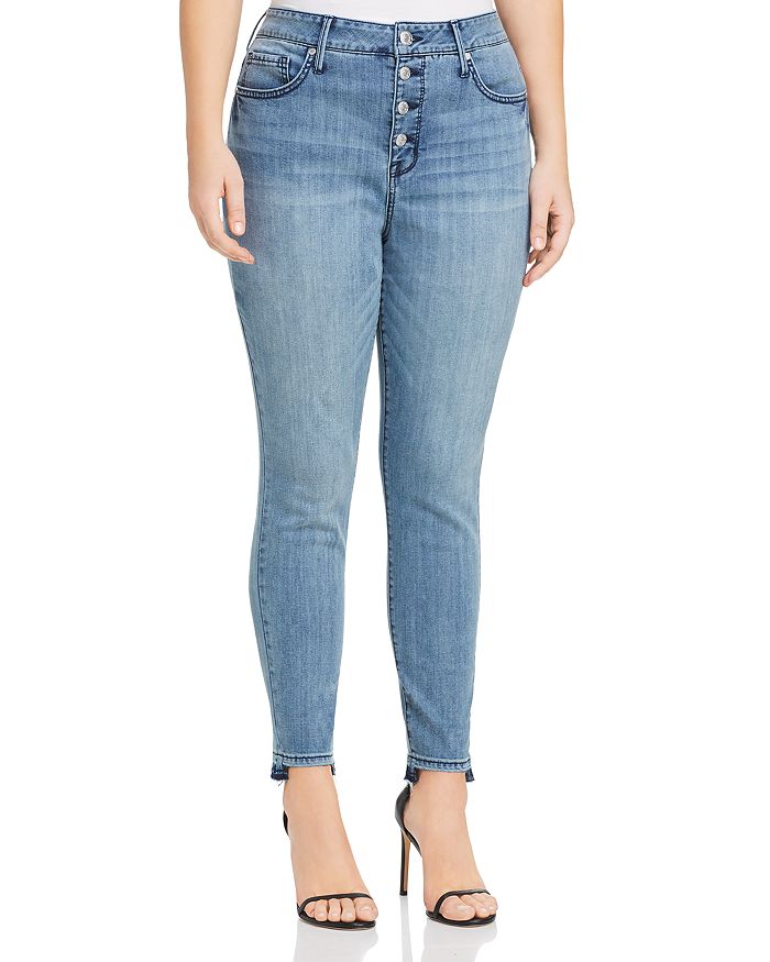 Seven7 Jeans Plus High Rise Skinny Jeans in Silence | Bloomingdale's