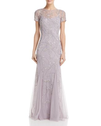 Adrianna Papell Embellished Godet Gown | Bloomingdale's