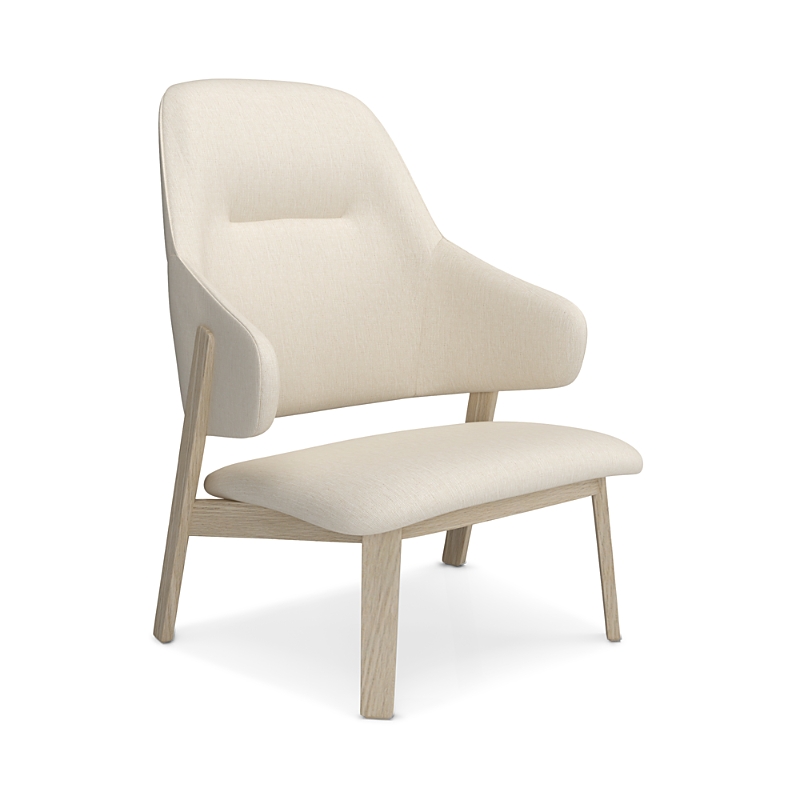 Huppe Wolfgang High-back Lounge Chair In Cream