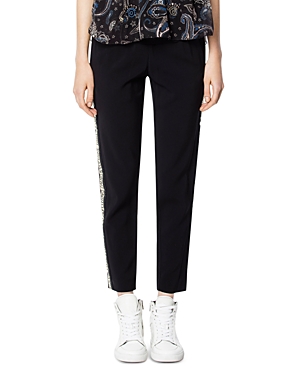 ZADIG & VOLTAIRE PAULA LOGO-TRIMMED JOGGER trousers,SHCE0110F