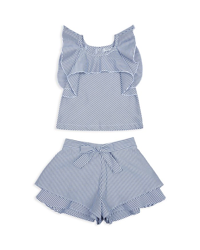 Habitual Kids Girls' Lia Striped Flounce Tank & Shorts Set - Baby ...