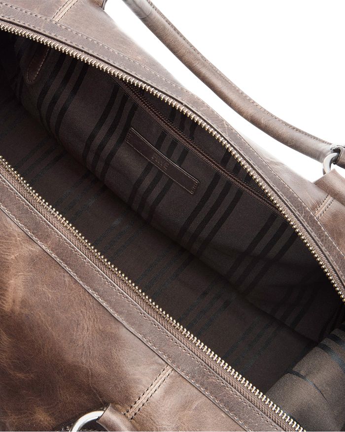 Shop Frye Logan Overnight Leather Duffle Bag In Slate