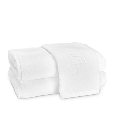 Matouk Auberge Monogrammed Letter Towel Collection, Bath Towel, P